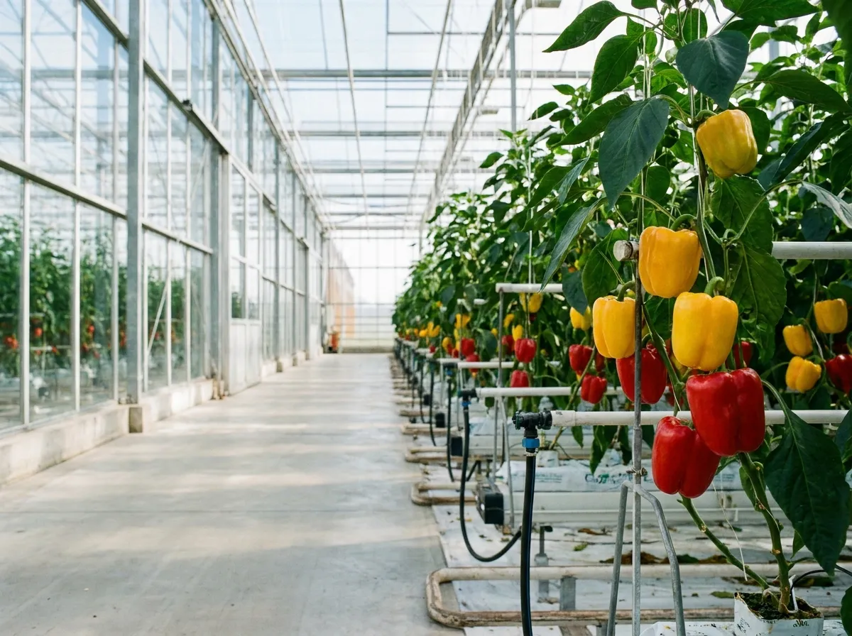 Serada renkli biber üretimi